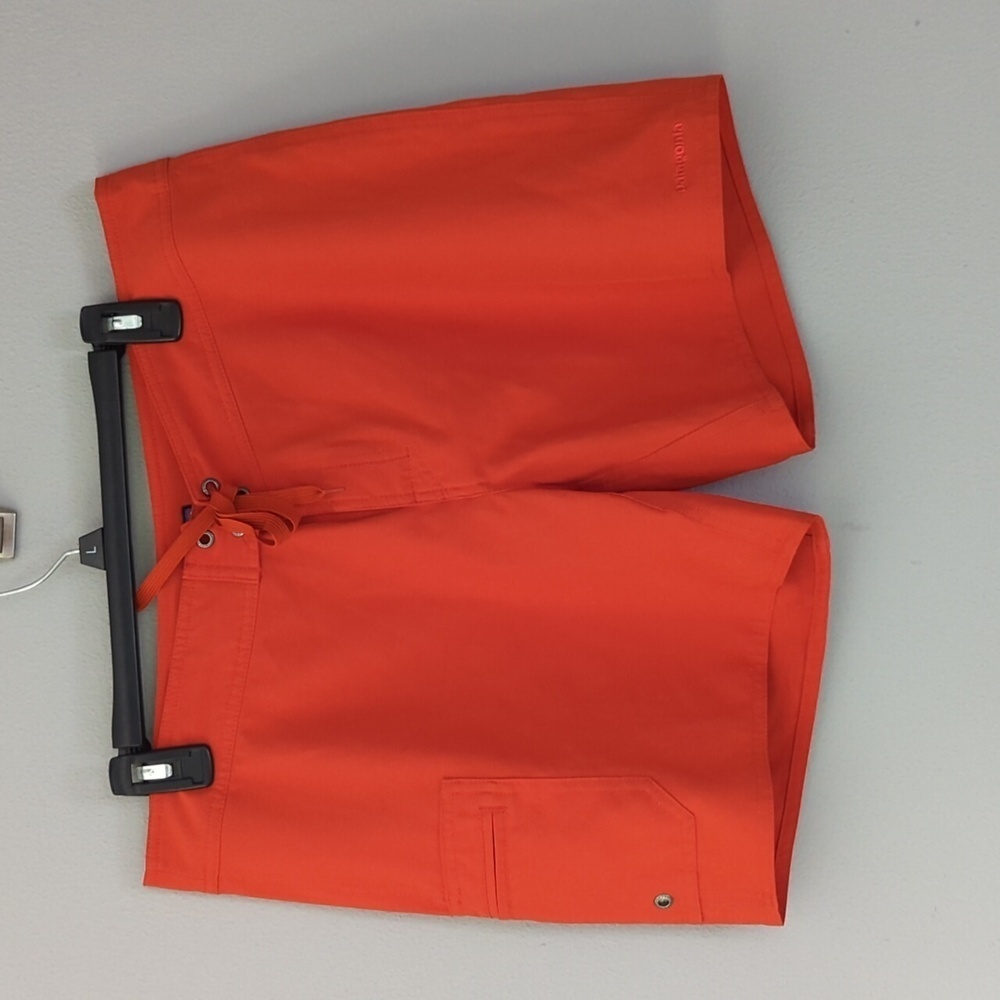 Patagonia women's size 12 burnt orange swim shorts. Adjustable waist. Like new.